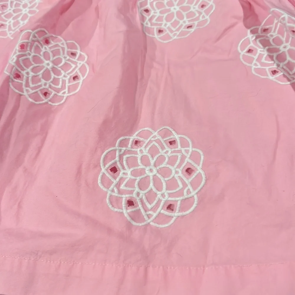 The Children’s Place Pink Embroidered Full Skirt Size 5 100% Cotton